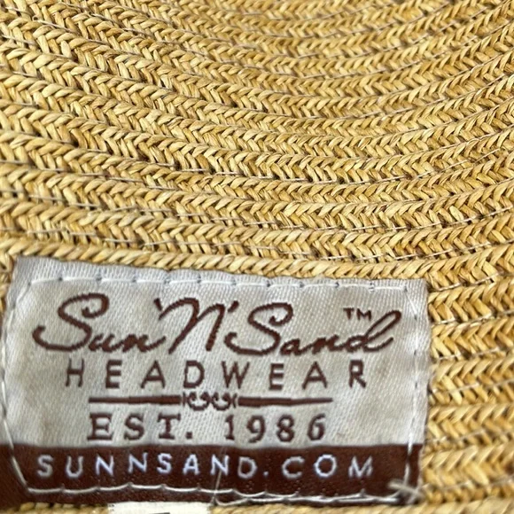 Sun Straw Hat Sz 21.5” - Picture 6 of 7
